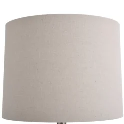 Table Lamps-Kirkland's Home Gray Ribbed Ceramic Table Lamp Ivory