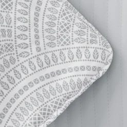 Quilts-Kirkland's Home Gray Scalloped Reversible 2-Pc. Twin Quilt Set Gray/White