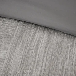 Comforters-Kirkland's Home Gray Seersucker 7-Pc. King Comforter Set Gray/White