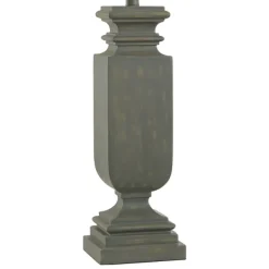 Table Lamps-Kirkland's Home Gray Traditional Rectangular Table Lamp Gray/Tan