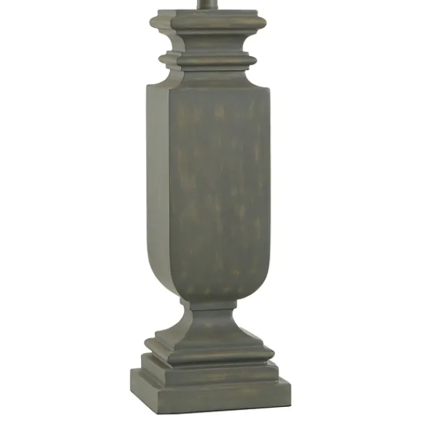 Table Lamps-Kirkland's Home Gray Traditional Rectangular Table Lamp Gray/Tan