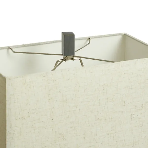 Table Lamps-Kirkland's Home Gray Traditional Rectangular Table Lamp Gray/Tan