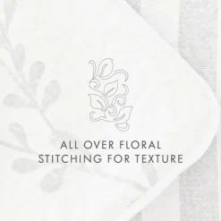 Quilts-Kirkland's Home Gray Vines Reversible 2-Pc. Twin Quilt Set Gray/White