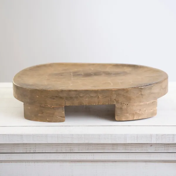 Decorative Accents-Kirkland's Home Gray Wash Mango Wood Riser