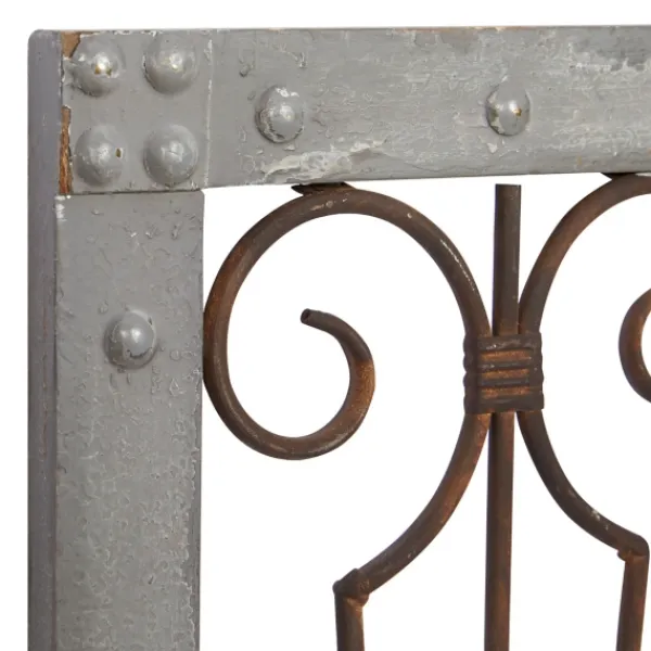 Wall Plaques-Kirkland's Home Gray Wood Traditional Scroll Wall Plaque Gray/Brown