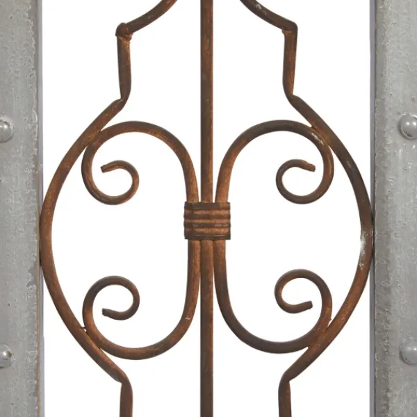 Wall Plaques-Kirkland's Home Gray Wood Traditional Scroll Wall Plaque Gray/Brown