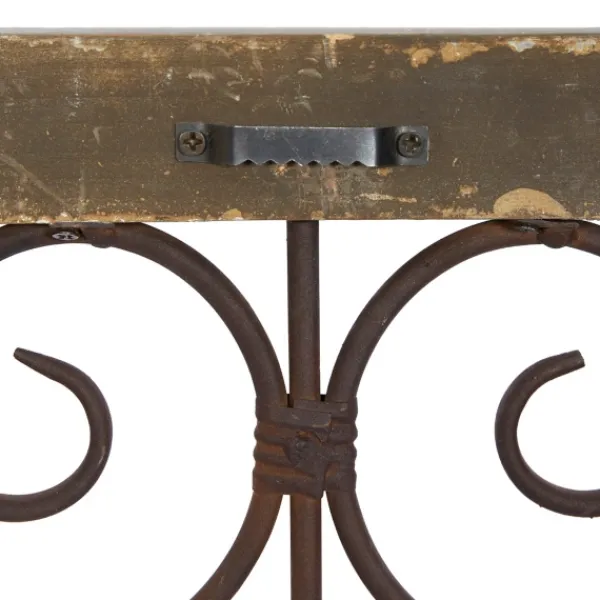 Wall Plaques-Kirkland's Home Gray Wood Traditional Scroll Wall Plaque Gray/Brown