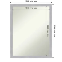 Decorative Mirrors-Kirkland's Home Grayson Brushed Nickel Framed Wall Mirror