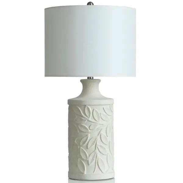 Table Lamps-Kirkland's Home Greecian Leaves Table Lamp White