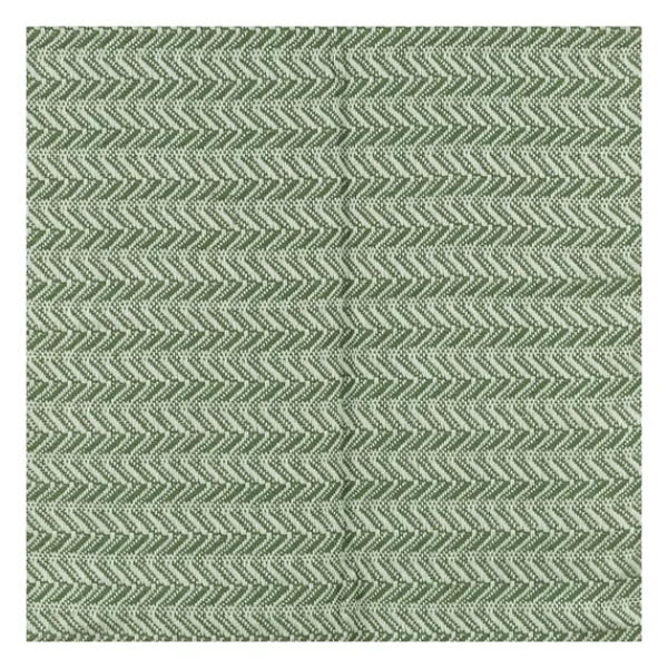 Blankets & Throws-Kirkland's Home Green And Ivory Chevron Cotton Throw Green/Ivory