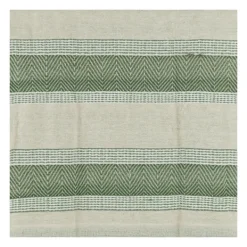 Blankets & Throws-Kirkland's Home Green And Natural Colorblock Chevron Throw Green/Tan