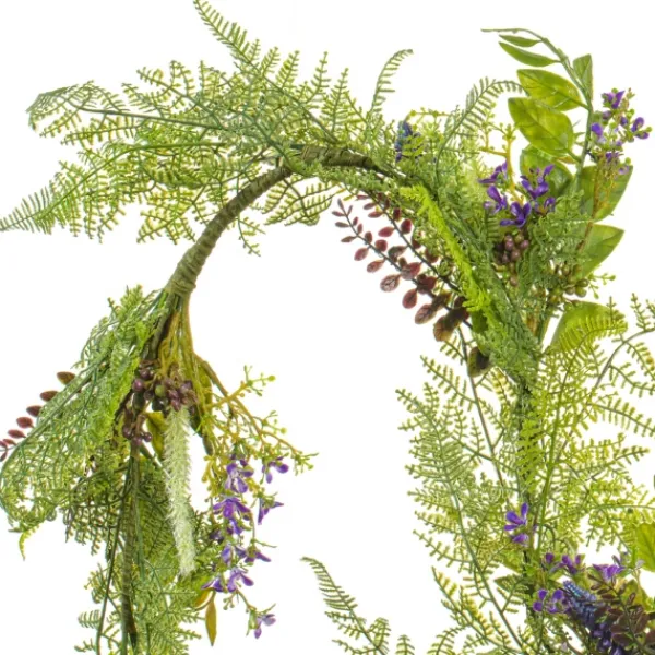Arrangements & Greenery-Kirkland's Home Green And Purple Maytime Garland Purple/Green