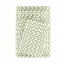 Bed Sheets-Kirkland's Home Green And White Chevron 3-Pc. Twin Sheet Set Green/White