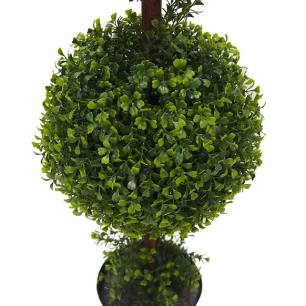 Trees & Topiaries-Kirkland's Home Green Double Ball Boxwood Potted Topiary