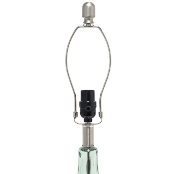 Table Lamps-Kirkland's Home Green Glass Ripple Table Lamp White