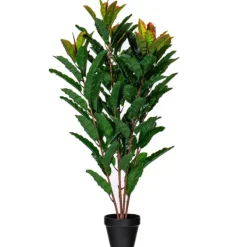 Trees & Topiaries-Kirkland's Home Green Myrtle Tree In Black Planter
