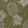Outdoor Rugs-Kirkland's Home Green Pineapple Outdoor Area Rug, 7X9 Green/Gray