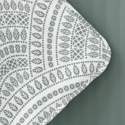 Quilts-Kirkland's Home Green Scalloped Reversible 3-Pc. Queen Quilt Set Green/White
