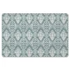 Kitchen & Floor Mats-Kirkland's Home Green Symmetrical Vines Kitchen Mat Green/White