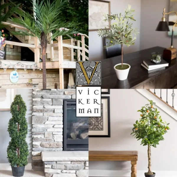 Trees & Topiaries-Kirkland's Home Green Yucca Tree In Black Planter
