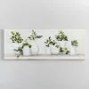 Canvas Art-Kirkland's Home Greenery In Bottle Vases Canvas Art Print Green/White