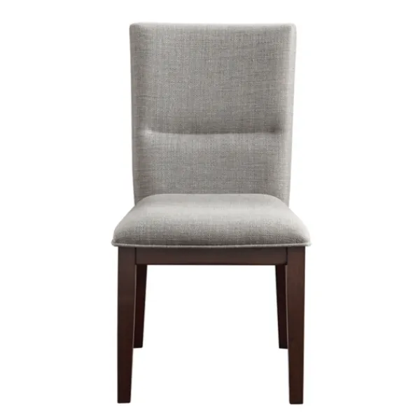 Dining Chairs-Kirkland's Home Greige And Walnut Dining Chairs, Set Of 2 Tan/Gray