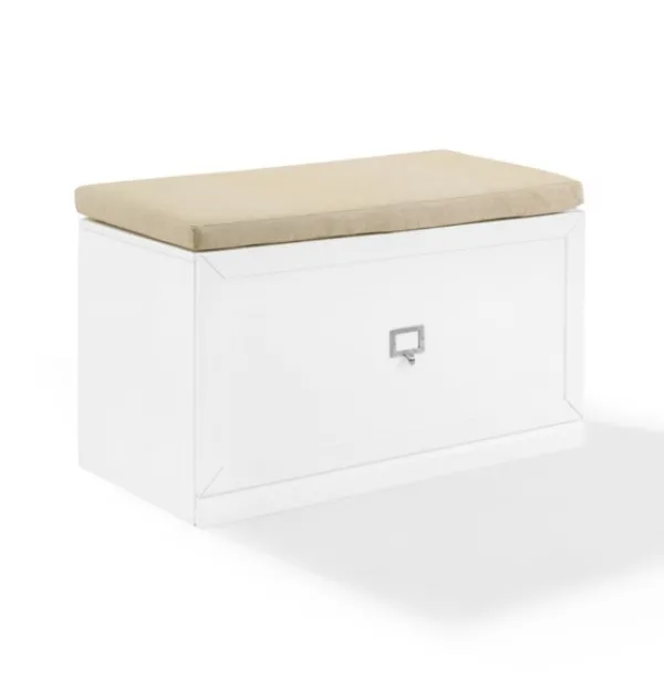 Entryway Furniture-Kirkland's Home Halie Modern Upholstered Storage Bench