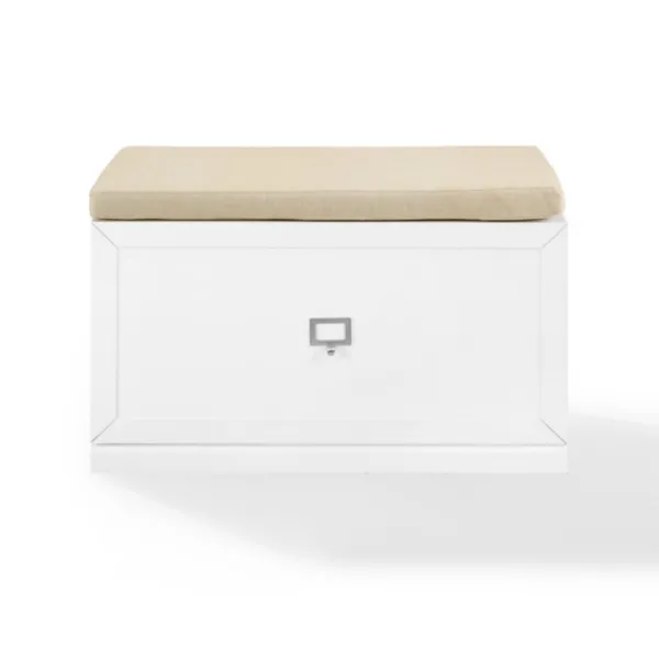 Entryway Furniture-Kirkland's Home Halie Modern Upholstered Storage Bench