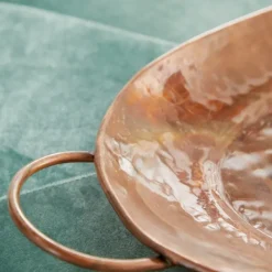 Decorative Trays-Kirkland's Home Hammered Copper 3-Pc. Iridescent Tray Set Brown
