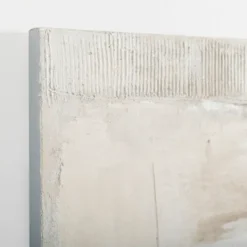 Framed Art-Kirkland's Home Hand Painted Neutral Textures Art Print Gray/White/Black