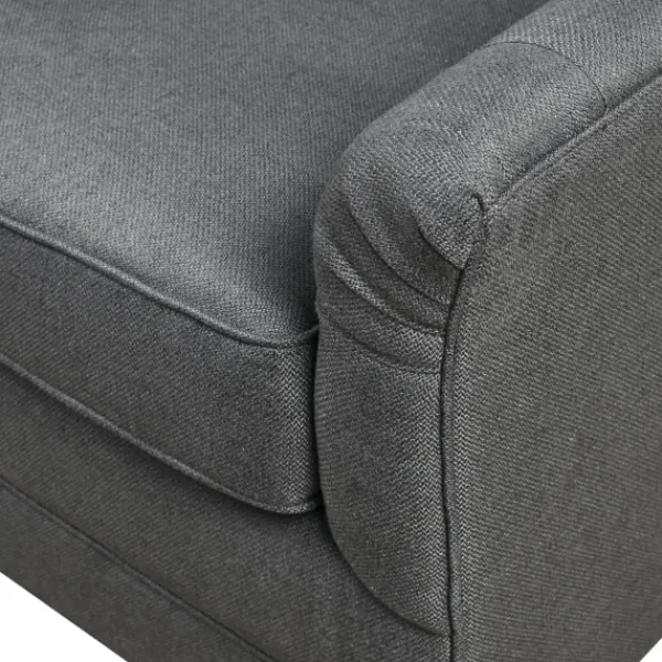 Accent Chairs-Kirkland's Home Hand-Tufted Swivel Glider Accent Chair Gray
