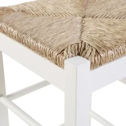 Bar Stools & Counter Height Stools-Kirkland's Home Handwoven Counter Stool White