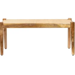 Entryway Furniture-Kirkland's Home Handwoven Rattan Cane And Mango Wood Bench