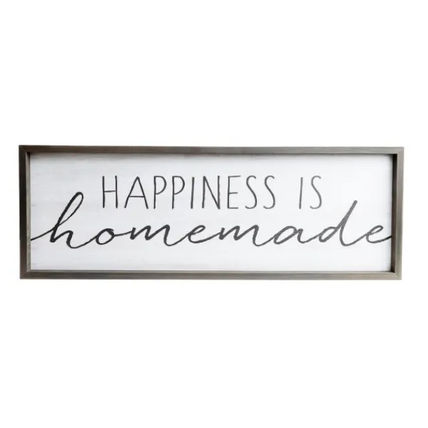 Wall Quotes & Signs-Kirkland's Home Happiness Is Homemade Wood Framed Plaque White