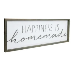 Wall Quotes & Signs-Kirkland's Home Happiness Is Homemade Wood Framed Plaque White