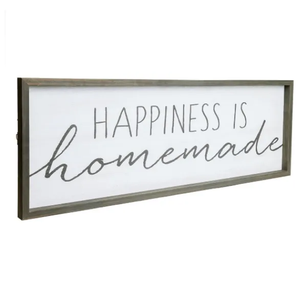 Wall Quotes & Signs-Kirkland's Home Happiness Is Homemade Wood Framed Plaque White