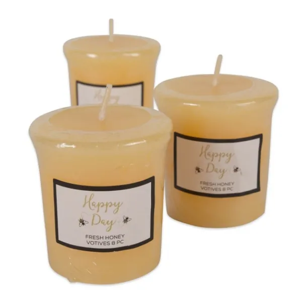 Candles-Kirkland's Home Happy Day Honey Votive Candles, Set Of 8 Yellow