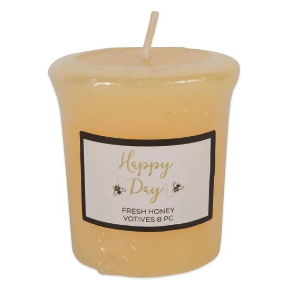 Candles-Kirkland's Home Happy Day Honey Votive Candles, Set Of 8 Yellow