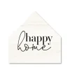 Wall Quotes & Signs-Kirkland's Home Happy Home House Shaped Canvas Art Print White