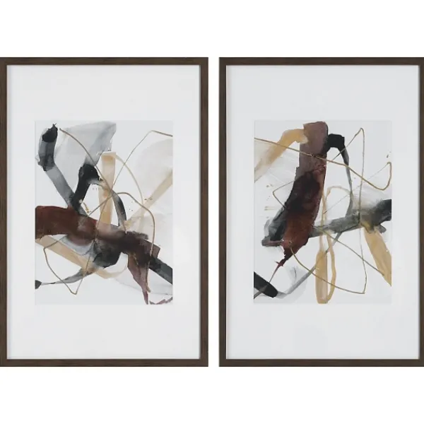 Framed Art-Kirkland's Home Harmonious Neutrals Framed Art Prints, Set Of 2 White/Tan/Black/Brown