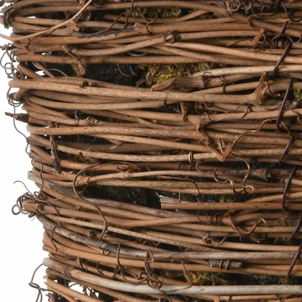 Arrangements & Greenery-Kirkland's Home Harvest Arrangement In Woven Wall Basket Green/Orange/Brown