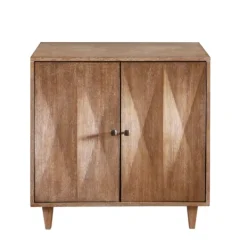 Cabinets & Sideboards-Kirkland's Home Hazelnut Prism Cabinet Brown
