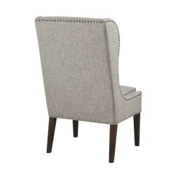 Dining Chairs-Kirkland's Home Heather High Wingback Dining Chair Gray