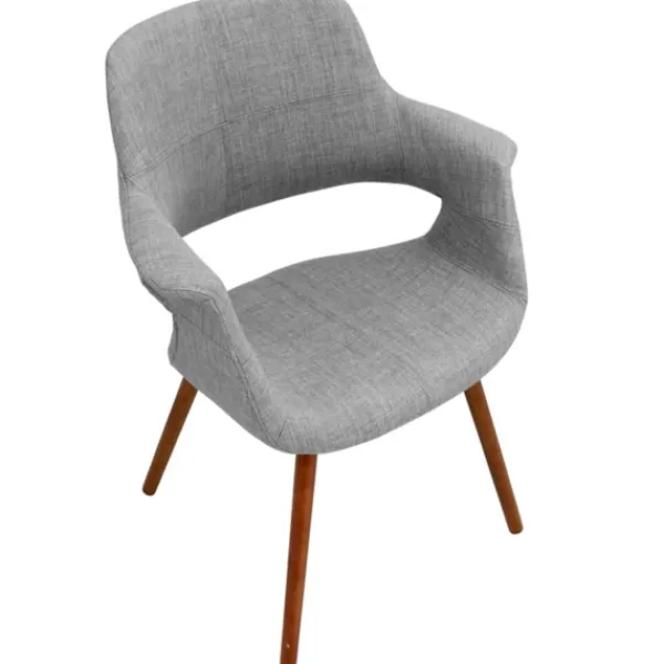 Accent Chairs-Kirkland's Home Heather Open Back Midcentury Accent Chair Gray
