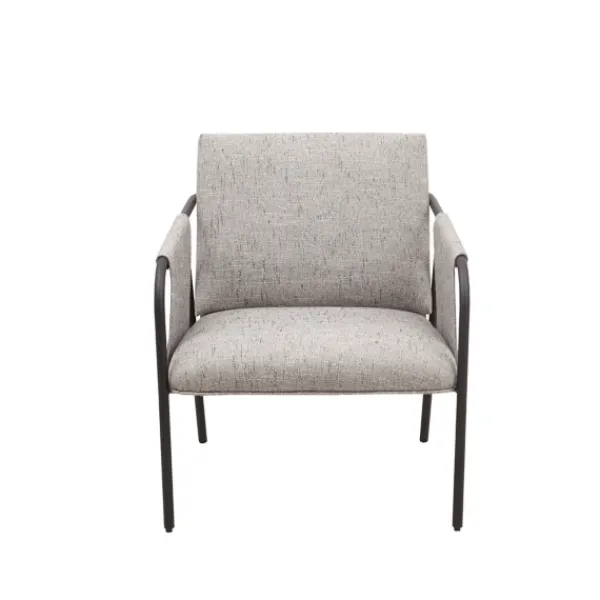 Accent Chairs-Kirkland's Home Heathered Exposed Frame Accent Chair Gray