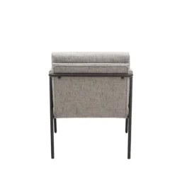 Accent Chairs-Kirkland's Home Heathered Exposed Frame Accent Chair Gray