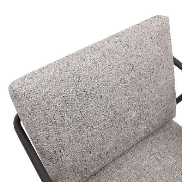 Accent Chairs-Kirkland's Home Heathered Exposed Frame Accent Chair Gray