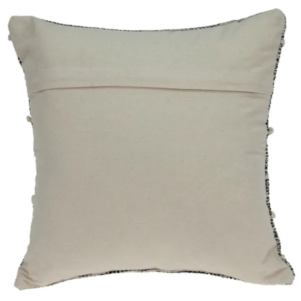 Pillows-Kirkland's Home Heathered Knots Throw Pillow Black/White