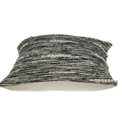 Pillows-Kirkland's Home Heathered Knots Throw Pillow Black/White