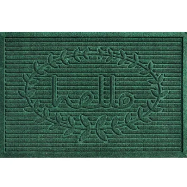 Doormats-Kirkland's Home Hello Ribbed Durable Doormat Green
